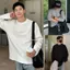 Áo Thun Giữ Nhiệt Nam cổ tròn FABUMAN Tay dài chất liệu cotton 2 chiều form suông rộng UNISEX Bigsize