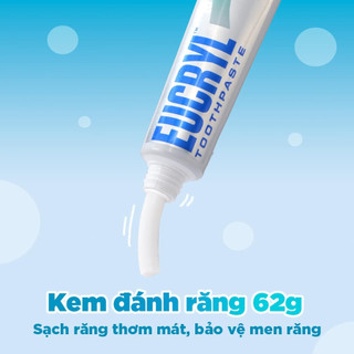 Kem Đánh Răng Eucryl Làm Trắng Răng Hương Bạc Hà Tooth Paste Freshmint (62g)