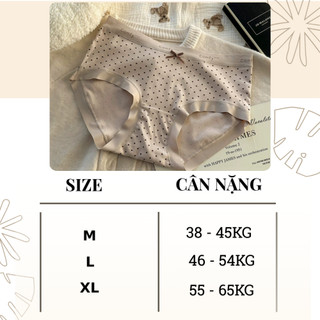 Quần lót nữ cotton cao cấp chất vải mềm mại thoáng khí, Quần chip nữ đáy may 2 lớp kháng khuẩn L8383