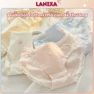 Quần lót nữ ren viền 2 bên quyến rũ mềm mại kháng khuẩn khử mùi ôm trọn mông tôn dáng LANIXA L2861