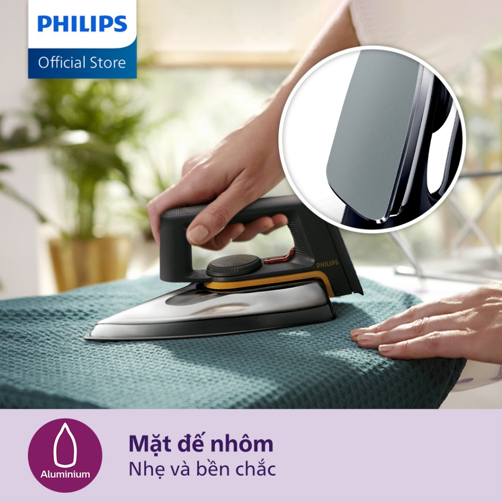 Bàn Ủi Khô Philips HD1172 | DST1040/30 - 1000W/2000W - Hàng Chính Hãng - Bảo Hành 24 Tháng