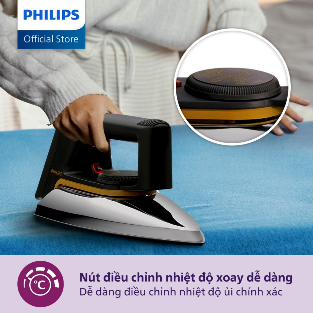 Bàn Ủi Khô Philips HD1172 | DST1040/30 - 1000W/2000W - Hàng Chính Hãng - Bảo Hành 24 Tháng