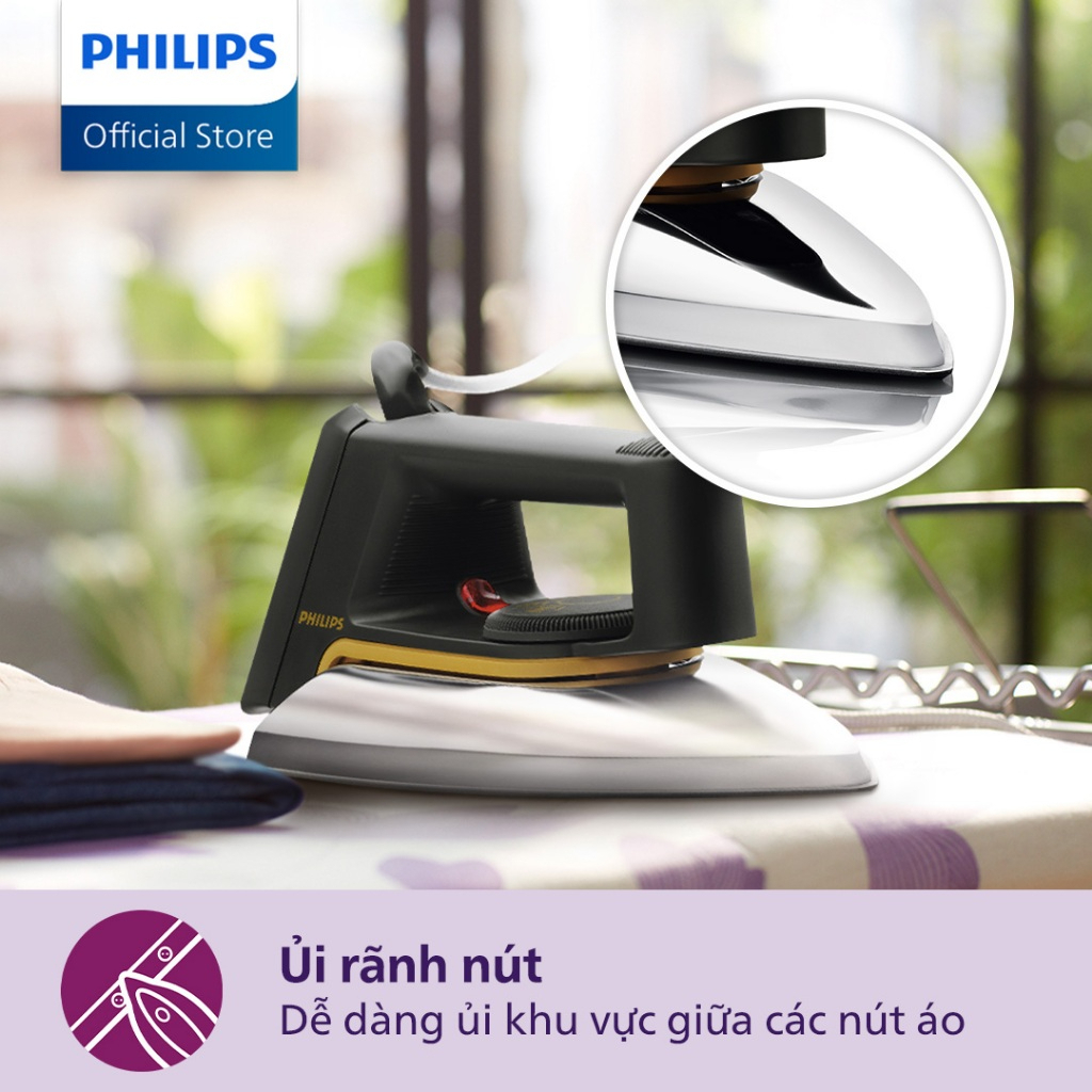Bàn Ủi Khô Philips HD1172 | DST1040/30 - 1000W/2000W - Hàng Chính Hãng - Bảo Hành 24 Tháng