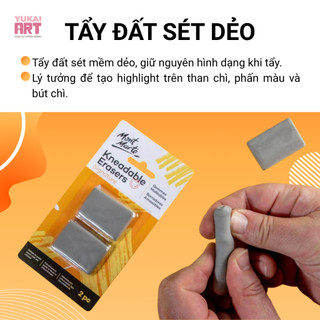 [Hỏa tốc HCM] Vỉ 2 Viên Gôm Đất Sét Dẻo Mont Marte - MAXX0004