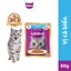 Thùng Thức Ăn Cho Mèo Lớn Dạng Sốt Pate WHISKAS - túi 80g, 28 gói