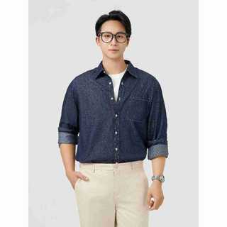 Áo sơ mi jeans nam túi ngực YODY mềm mại thấm hút tốt MCSH25S046