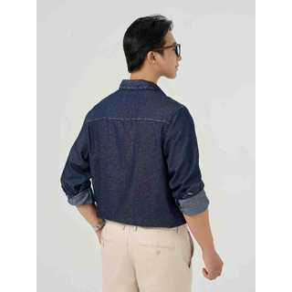 Áo sơ mi jeans nam túi ngực YODY mềm mại thấm hút tốt MCSH25S046