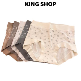 Quần Lót Nữ Cotton Cạp Vừa Viền Su Mềm, Quần Chip Hoạ Tiết Xinh Đáy Mở Rộng Thoáng King Shop L-758