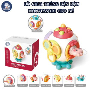 Đồ Chơi Trứng Bận Rộn Montessori GutyKids Khối Bận Rộn Cầm Tay 6 Mặt Cao Cấp Phát Triển Trí Tuệ Và Khả Năng Vận Động