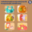Đồ Chơi Trứng Bận Rộn Montessori GutyKids Khối Bận Rộn Cầm Tay 6 Mặt Cao Cấp Phát Triển Trí Tuệ Và Khả Năng Vận Động