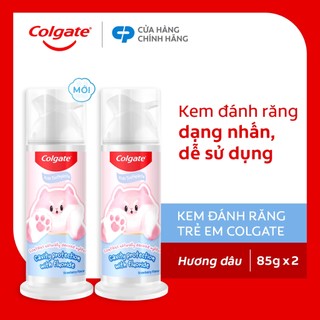 [Livestream] Bộ 2 kem đánh răng Colgate vòi nhấn thông minh Fluffy hương dâu dành cho bé 85g/ống