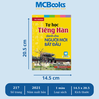 Sách - Tự học tiếng Hàn + tập viết tiếng Hàn dành cho người mới bắt đầu - Mcbooks Chính Hãng