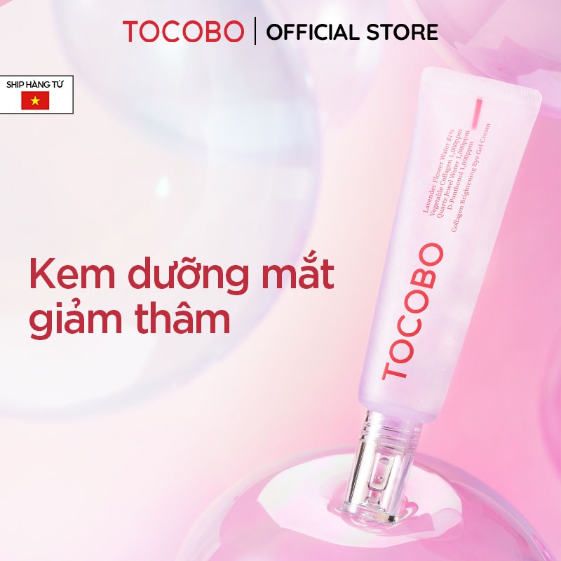 Kem dưỡng mắt dạng gel làm sáng da Tocobo Collagen Brightening Eye Gel Cream 30ml