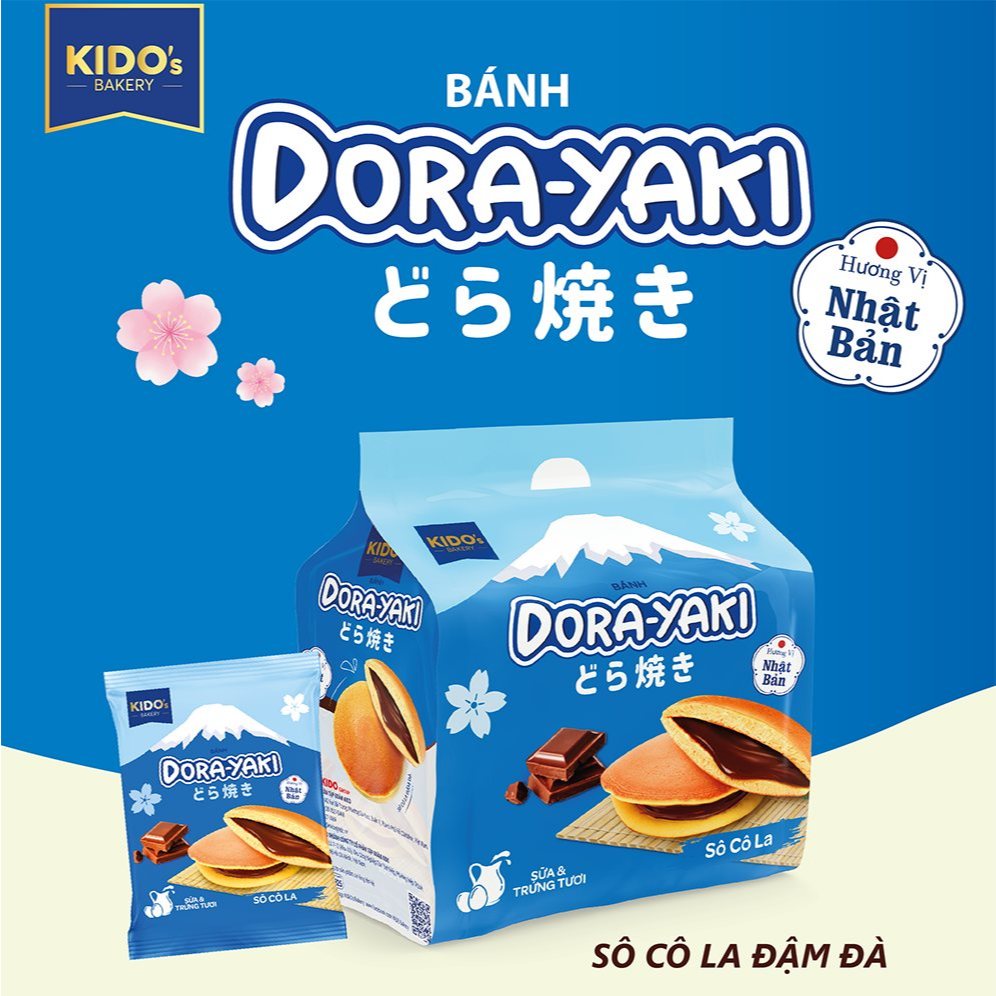 (MUA 3 GIẢM 33%) Túi Bánh Dorayaki 30g - Cấu trúc bánh siêu mềm mịn, chuẩn Bakery | Kido's Bakery (TÙY CHỌN VỊ)