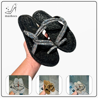 Dép Nữ Xỏ Ngón Xoàn Bling Bling MA Shoes D4770 - Nữ Tính, Chất Liệu Cao Cấp, Chống Trơn Trượt
