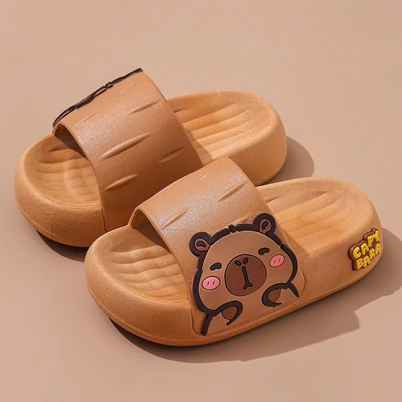 Dép bánh mì quai ngang hình Capybara cho bé gái bé trai siêu xinh mùa hè tươi mát