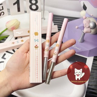 [GOGO TALES] Bút Kẻ Bọng Mắt 2 Đầu GOGO TALES Vỏ Hồng Sọc Đáng Yêu, 1g (GT800)