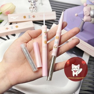 [GOGO TALES] Bút Kẻ Bọng Mắt 2 Đầu GOGO TALES Vỏ Hồng Sọc Đáng Yêu, 1g (GT800)