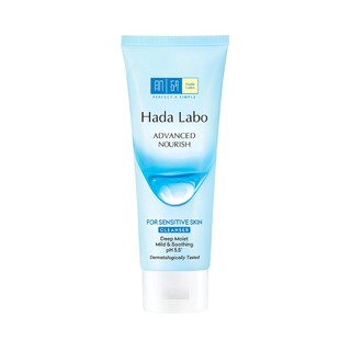 Sữa rửa mặt dưỡng ẩm dạng gel cho da nhạy cảm Hada Labo Advanced Nourish For Sensitive Skin Cleanser 80g