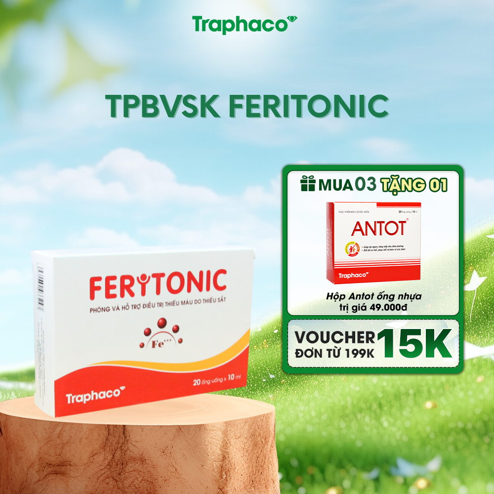 TPBVSK FERITONIC Traphaco Bổ Sung Sắt Cho Bé Và Mẹ Bầu, Giảm Nguy Cơ ...