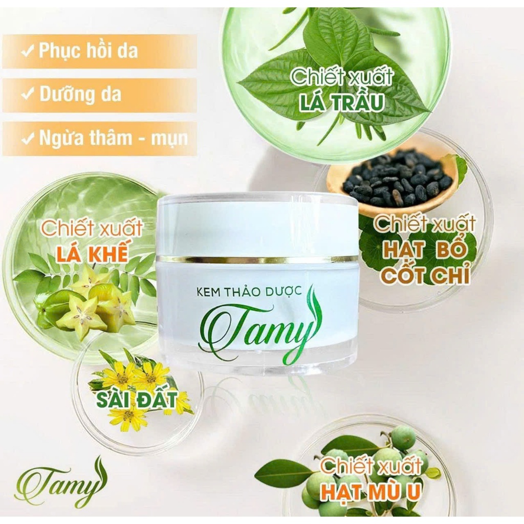 [ CHẤT KEM CỦ - LƯU Ý ] Kem thảo dược TAMY bôi ngoài da dàng cho bé sơ sinh - 6gram - TÙY TÂM PHARMA