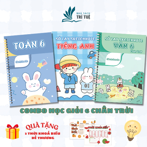 COMBO SIÊU ƯU ĐÃI Sổ tay học giỏi TOÁN - VĂN - ANH tổng hợp đầy đủ kiến thức từ L2-L9