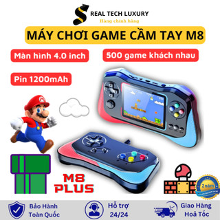 Máy Chơi Game Cầm Tay M8 Plus - Q12- Có Tay Cầm - Màn Hình 3.5 Inch Siêu Nét - Pin 1200mAh