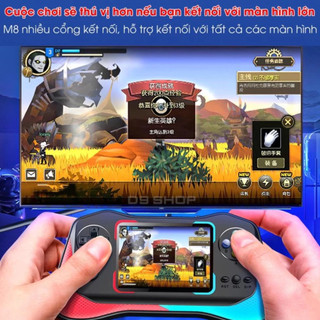 Máy Chơi Game Cầm Tay M8 Plus - Q12- Có Tay Cầm - Màn Hình 3.5 Inch Siêu Nét - Pin 1200mAh