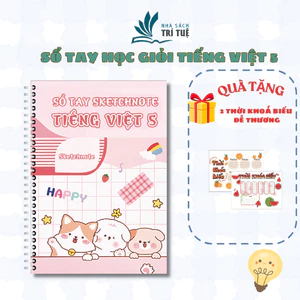 Sketchnote Sổ tay học giỏi Tiếng Việt 5, tổng hợp đầy đủ kiến thức Tiếng Việt lớp 5