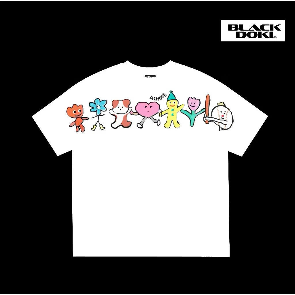 Áo Thun Hoạt Hình In Sắc Nét Form Rộng Chất Vải Cotton Dày Dặn New Ss2025