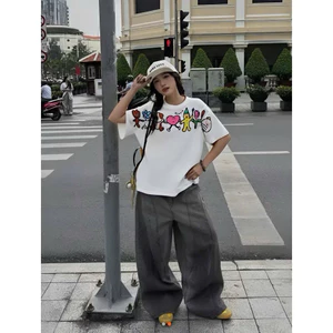 Áo Thun Hoạt Hình In Sắc Nét Form Rộng Chất Vải Cotton Dày Dặn New Ss2025