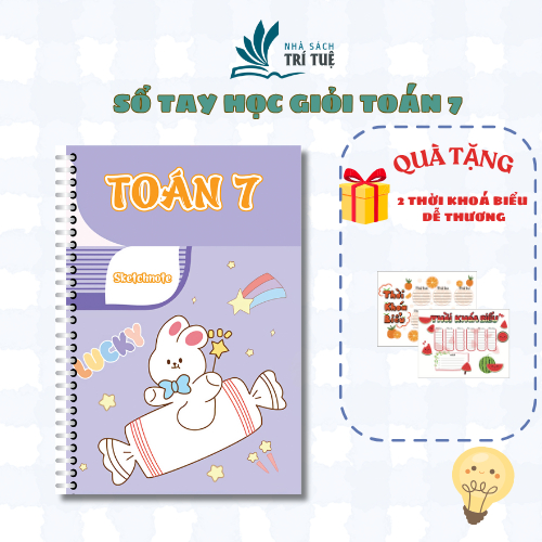 Sketchnote Sổ tay học giỏi Toán 7, sổ tay tổng hợp đầy đủ kiến thức môn Toán 7