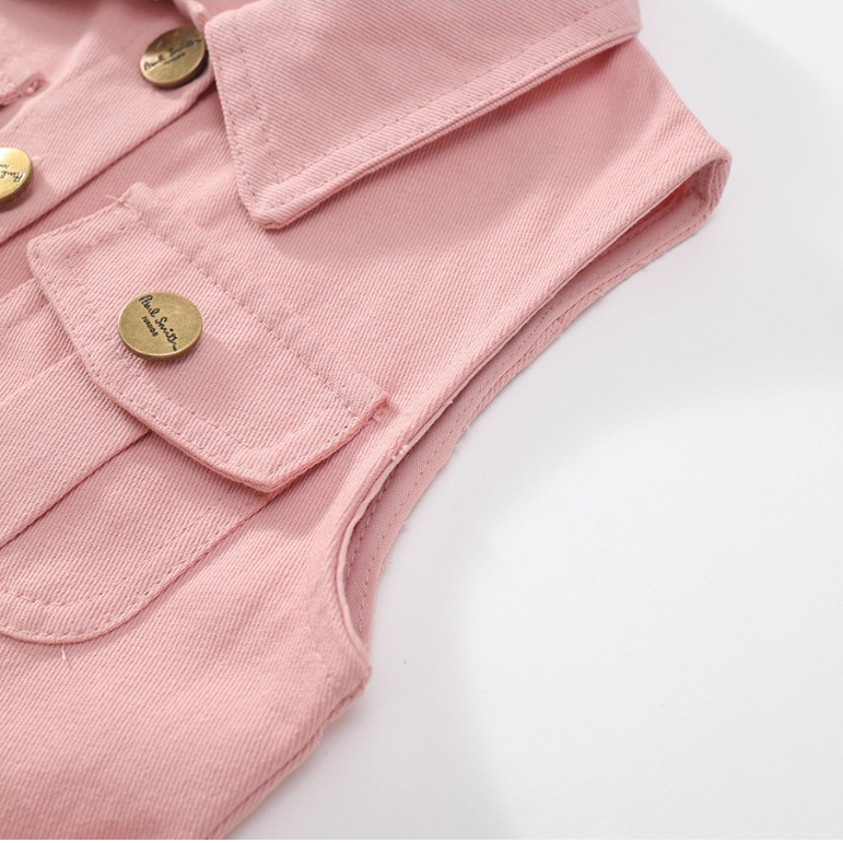 Váy Cho Bé Gái HANIA KIDS, Váy Sát Nách Kèm Thắt Đai Lưng Phong Cách Tiểu chất Liệu Jean Mềm Mại