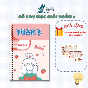 Sketchnote Sổ tay học giỏi Toán 5, sổ tay tổng hợp đầy đủ kiến thức môn Toán 5