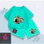 Set Bộ Cho Bé Vải Thun Cotton Mềm Mịn Thoáng Mát, Hình Shin Và Các Bạn Trang Trí Cây Thông (M 290)
