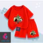 Set Bộ Cho Bé Vải Thun Cotton Mềm Mịn Thoáng Mát, Hình Shin Và Các Bạn Trang Trí Cây Thông (M 290)