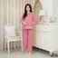 Bộ Đồ Bầu Dài Tay Cổ Tròn Larosa Mặc Nhà Và Sau Sinh Chất Liệu Đũi Mềm Mại Cao Cấp – LA029B