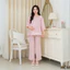 Bộ Đồ Bầu Dài Tay Cổ Tròn Larosa Mặc Nhà Và Sau Sinh Chất Liệu Đũi Mềm Mại Cao Cấp – LA029B
