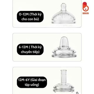 Bình tập hút chống sặc Youkebei cho bé dung tích 300ml, họa tiết gấu dễ thương