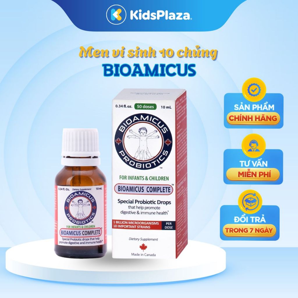 Men vi sinh 10 chủng BioAmicus Complete 10ml Chính hãng - KidsPlaza ...