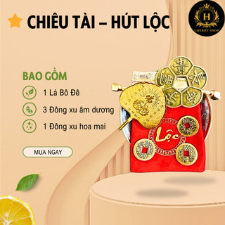 Đồng Xu Hoa Mai Kim Tien 5 Cánh Mạ Vàng - Đồng xu hoa mai phong thủy may mắn, đồng xu hoa mai phát tài phát lộc