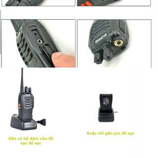 Bộ Đàm Baofeng BF-888S Chính Hãng, Âm Thanh Rõ Nét, Khoảng Cách Từ 3Km Đến 5Km, Gồm 16 Kênh Liên Lạc