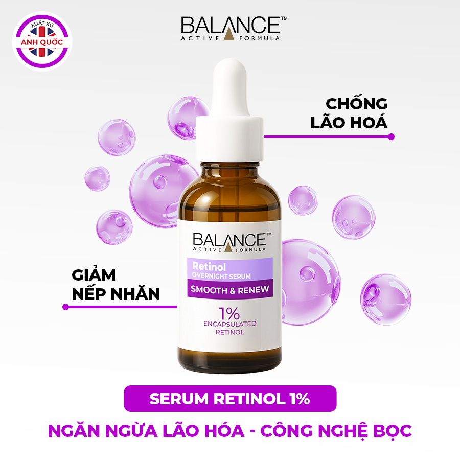 Serum giúp cải thiện nếp nhăn Balance Active Formula Retinol 1% 30ML
