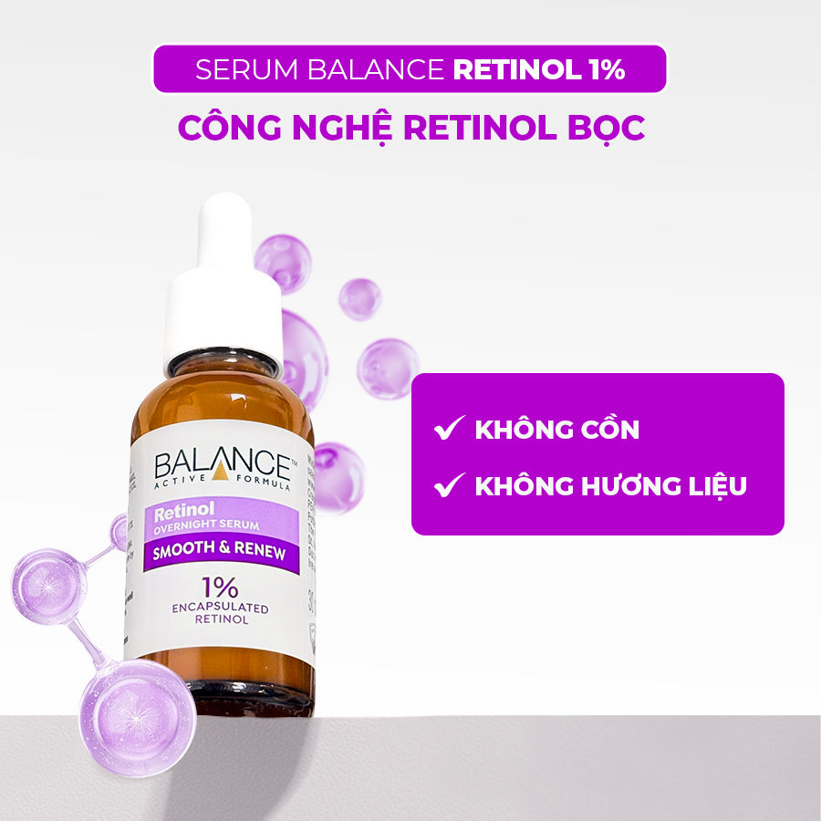 Serum giúp cải thiện nếp nhăn Balance Active Formula Retinol 1% 30ML