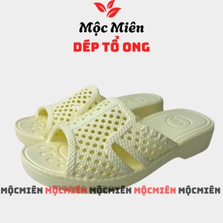 Dép tổ ong Asia nam nữ màu Kem siêu nhẹ. Hàng chính hãng cao cấp