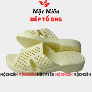 Dép tổ ong Asia nam nữ màu Kem siêu nhẹ. Hàng chính hãng cao cấp