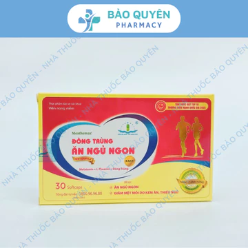 Viên Uống Đông Trùng Ăn Ngủ Ngon 30 Viên – Hỗ Trợ Ngủ Ngon, Giảm Mệt Mỏi, Ăn Ngon, Tăng Cường Sức Khỏe