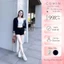 Áo khoác jeans nữ GUMIN thiết kế áo dáng ngắn kết hợp túi hộp trước ngực, áo khoác nữ thu đông sang trọng cao cấp