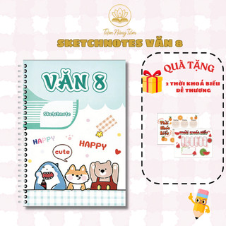 Sổ Tay Sketchnote Văn 8 - Tổng Hợp Kiến Thức Ngữ Văn Lớp 8 Dễ Hiểu, Ôn Tập Hiệu Quả