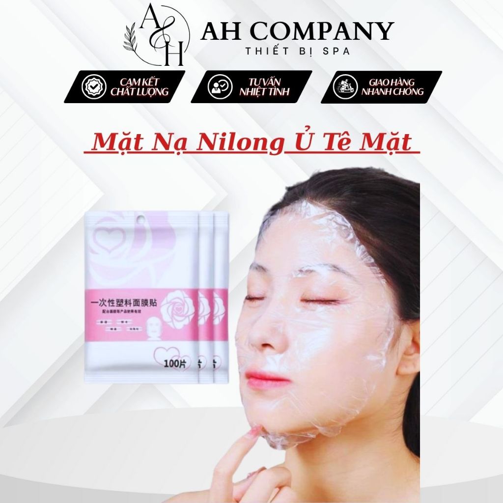 Mặt Nạ Nilong Ủ Lăn Kim, Phun Xăm, Dùng Trong Spa, Thẩm Mỹ Viện, Gói 100 Miếng